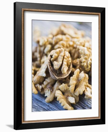 A Heap of Shelled Walnuts-null-Framed Photographic Print