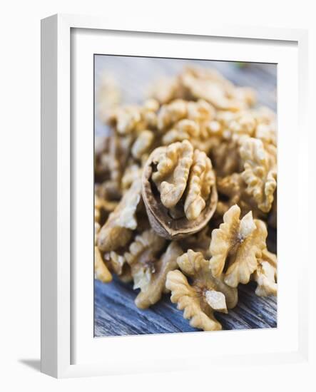 A Heap of Shelled Walnuts-null-Framed Photographic Print