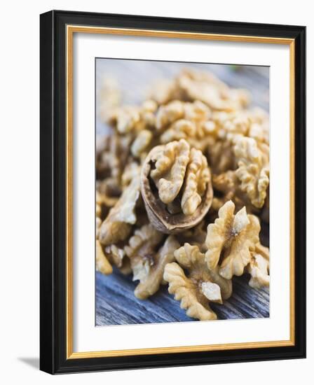 A Heap of Shelled Walnuts-null-Framed Photographic Print