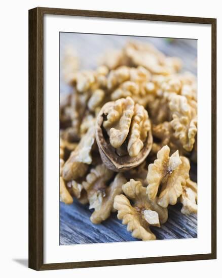 A Heap of Shelled Walnuts-null-Framed Photographic Print