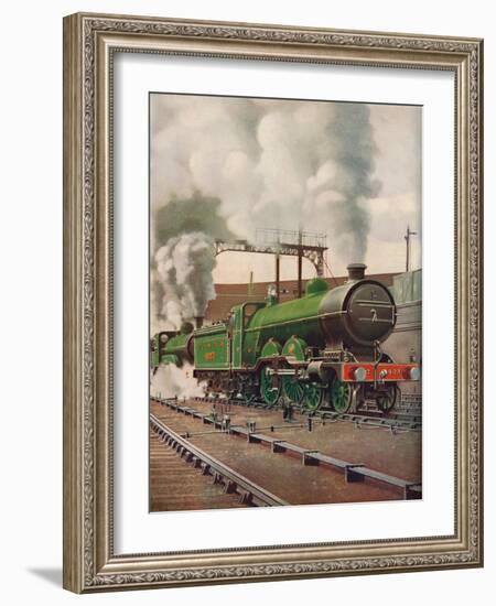 'A Heavy Express Train Leaving King's Cross, L.N.E.B.', 1926-Unknown-Framed Giclee Print