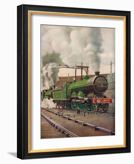 'A Heavy Express Train Leaving King's Cross, L.N.E.B.', 1926-Unknown-Framed Giclee Print