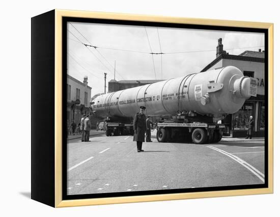 A Heavy Load Stops the Manchester Traffic, 1962-Michael Walters-Framed Premier Image Canvas