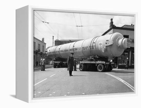 A Heavy Load Stops the Manchester Traffic, 1962-Michael Walters-Framed Premier Image Canvas