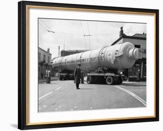 A Heavy Load Stops the Manchester Traffic, 1962-Michael Walters-Framed Photographic Print