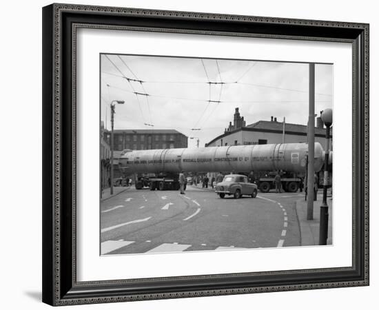 A Heavy Load Stops the Manchester Traffic, 1962-Michael Walters-Framed Photographic Print