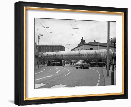 A Heavy Load Stops the Manchester Traffic, 1962-Michael Walters-Framed Photographic Print