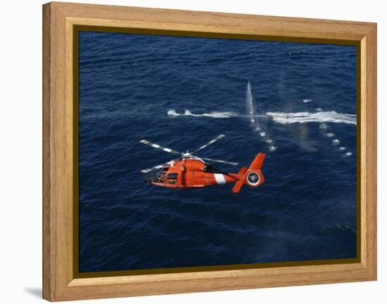 A Helicopter Crew Trains Off the Coast of Jacksonville, Florida-Stocktrek Images-Framed Premier Image Canvas