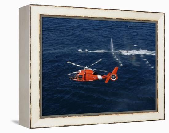 A Helicopter Crew Trains Off the Coast of Jacksonville, Florida-Stocktrek Images-Framed Premier Image Canvas