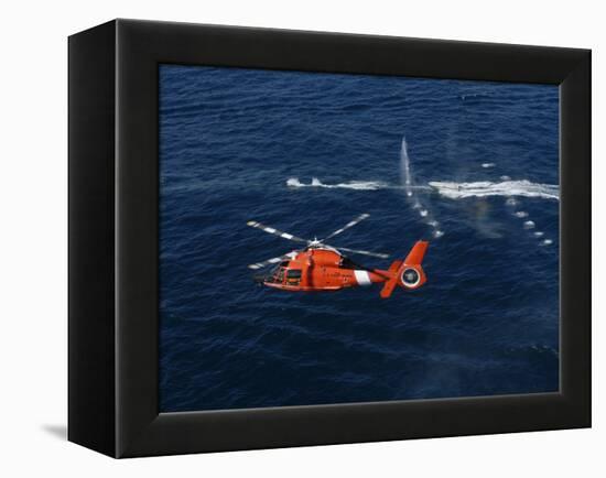 A Helicopter Crew Trains Off the Coast of Jacksonville, Florida-Stocktrek Images-Framed Premier Image Canvas