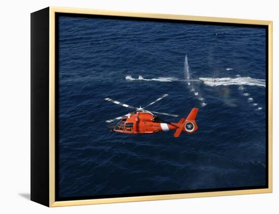 A Helicopter Crew Trains Off the Coast of Jacksonville, Florida-Stocktrek Images-Framed Premier Image Canvas