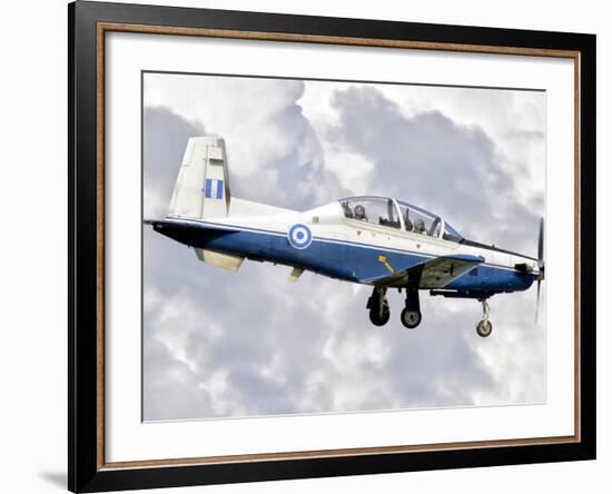 A Hellenic Air Force T-6 Texan II Prepares for Landing-Stocktrek Images-Framed Photographic Print