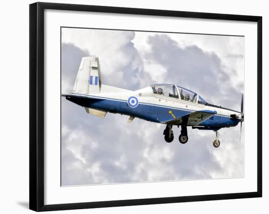 A Hellenic Air Force T-6 Texan II Prepares for Landing-Stocktrek Images-Framed Photographic Print