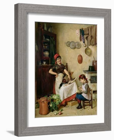 A Helping Hand-Isidor Kaufmann-Framed Giclee Print