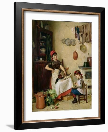 A Helping Hand-Isidor Kaufmann-Framed Giclee Print