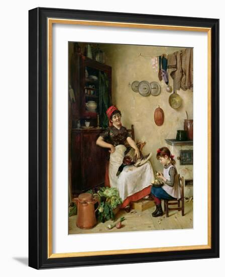 A Helping Hand-Isidor Kaufmann-Framed Giclee Print