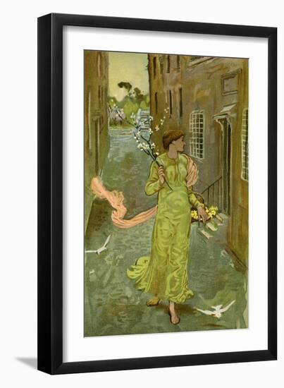 A Herald of Spring-Walter Crane-Framed Giclee Print