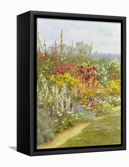 A Herbaceous Border-Helen Allingham-Framed Premier Image Canvas