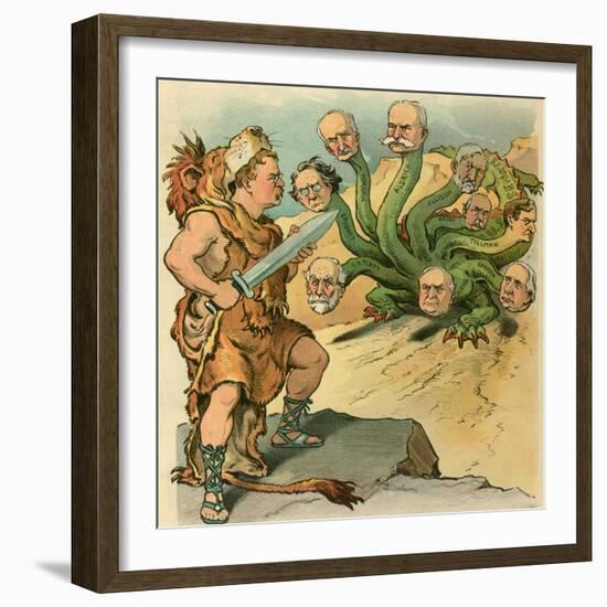 A Herculean Task-JS Pughe-Framed Art Print