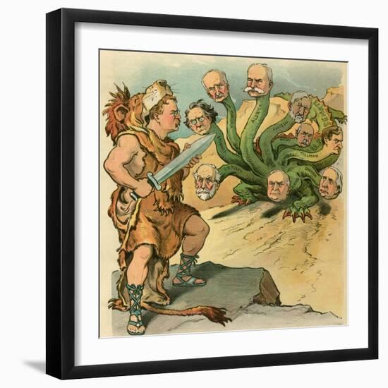 A Herculean Task-JS Pughe-Framed Art Print