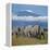 A Herd of Elephants with Mount Kilimanjaro in the Background-Nigel Pavitt-Framed Premier Image Canvas