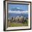 A Herd of Elephants with Mount Kilimanjaro in the Background-Nigel Pavitt-Framed Photographic Print