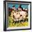 A Herd or Tribe of Goats-English School-Framed Giclee Print