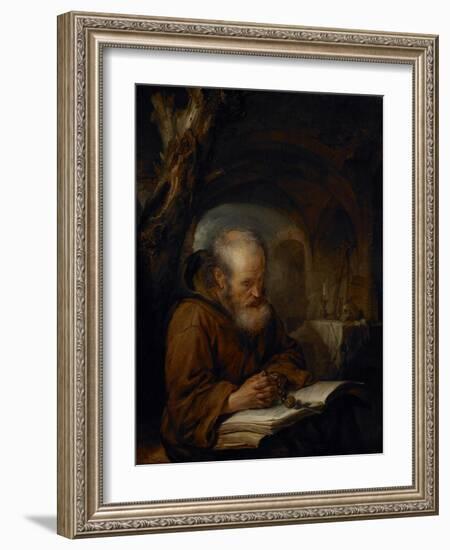 A Hermit Praying, 1670-Gerrit Dou-Framed Giclee Print