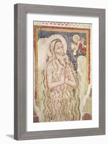 A Hermit Saint (Fresco)-Italian School-Framed Giclee Print