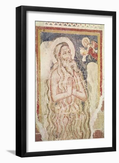 A Hermit Saint (Fresco)-Italian School-Framed Giclee Print