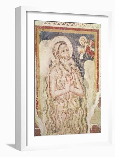 A Hermit Saint (Fresco)-Italian School-Framed Giclee Print