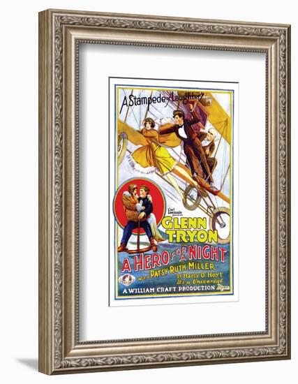 A Hero For A Night - 1927-null-Framed Giclee Print