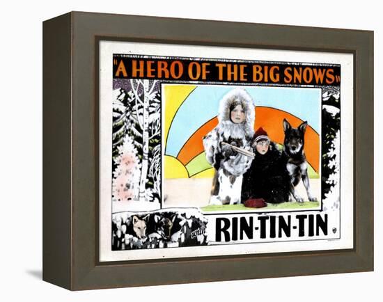 A Hero of the Big Snows, from Left, Alice Calhoun, Mary Jane Milliken, Rin Tin Tin, 1926-null-Framed Stretched Canvas