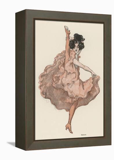 A High Kicking Dancer-Ferdinand Von Reznicek-Framed Stretched Canvas