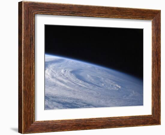 A High-Oblique View of the Extra-Tropical Unnamed Cyclone That Merged with Hurricane Earl-Stocktrek Images-Framed Photographic Print