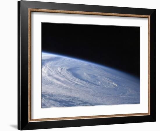 A High-Oblique View of the Extra-Tropical Unnamed Cyclone That Merged with Hurricane Earl-Stocktrek Images-Framed Photographic Print
