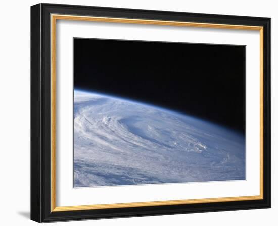 A High-Oblique View of the Extra-Tropical Unnamed Cyclone That Merged with Hurricane Earl-Stocktrek Images-Framed Photographic Print