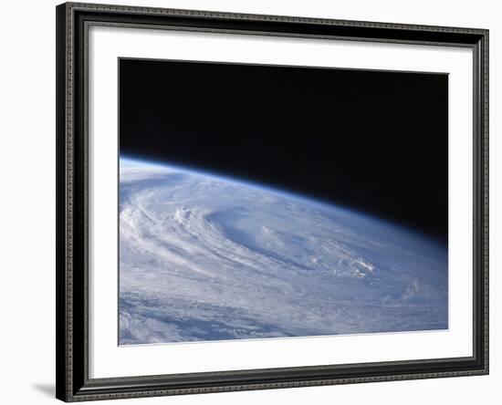 A High-Oblique View of the Extra-Tropical Unnamed Cyclone That Merged with Hurricane Earl-Stocktrek Images-Framed Photographic Print