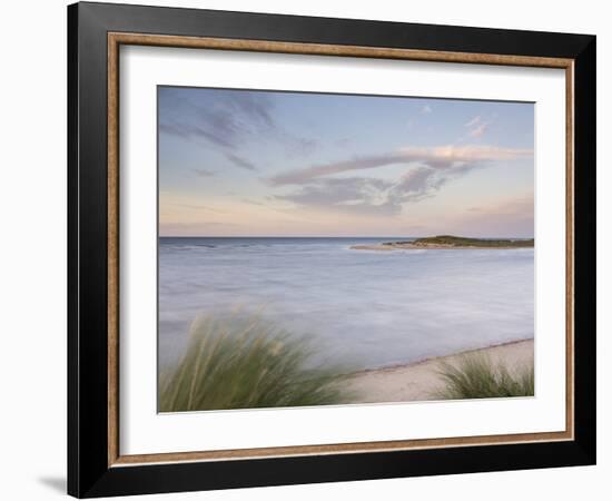 A high tide on a windy evening at Holkham Bay, Norfolk, England, United Kingdom, Europe-Jon Gibbs-Framed Photographic Print