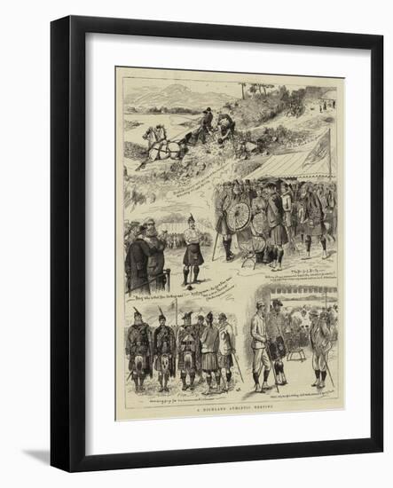 A Highland Athletic Meeting-null-Framed Giclee Print