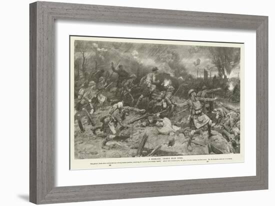 A Highland Charge Near Ypres, World War I-Frank Dadd-Framed Giclee Print
