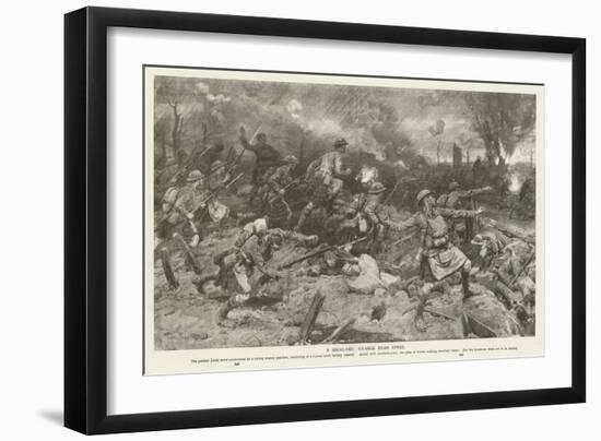 A Highland Charge Near Ypres, World War I-Frank Dadd-Framed Giclee Print