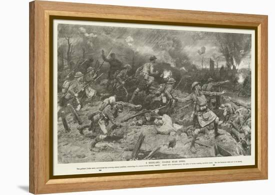 A Highland Charge Near Ypres, World War I-Frank Dadd-Framed Premier Image Canvas