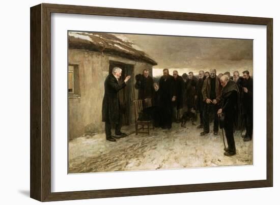 A Highland Funeral, 1882-Sir James Guthrie-Framed Giclee Print