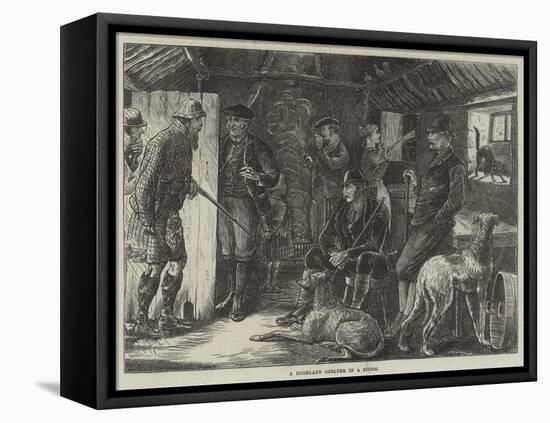 A Highland Shelter in a Storm-William Ralston-Framed Premier Image Canvas