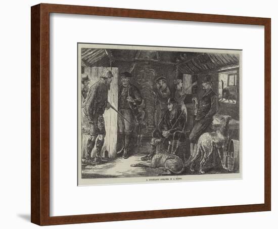 A Highland Shelter in a Storm-William Ralston-Framed Giclee Print