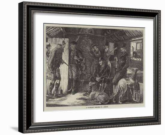 A Highland Shelter in a Storm-William Ralston-Framed Giclee Print