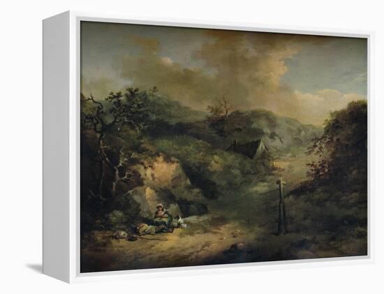 A Hillside with Tramps reposing, c1793-George Morland-Framed Premier Image Canvas