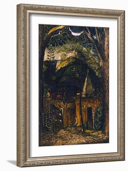 A Hilly Scene-Samuel Palmer-Framed Giclee Print