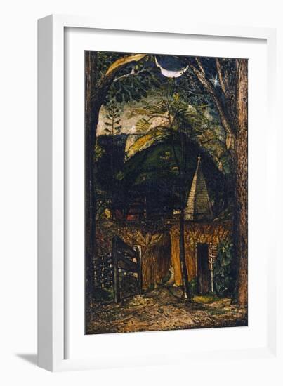 A Hilly Scene-Samuel Palmer-Framed Giclee Print